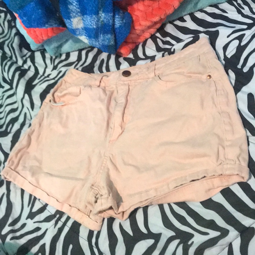 Peach pink shorts